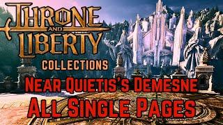 Near Quietis's Demesne Codex Collection Single Pages | Throne and Liberty Guide