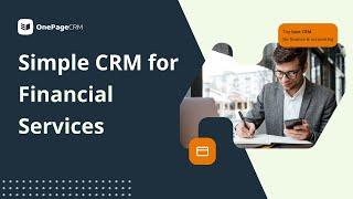 A Simple CRM for Financial Services, Accounting & Insurance | 2025