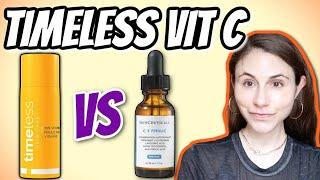 Timeless Skin Care Vitamin C serum vs Skinceuticals CE ferulic | Dr Dray