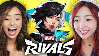 I played Marvel Rivals for the first time (ft. Valkyrae, Pokimane and friends)