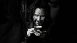 Keanu Reeves With Coffee