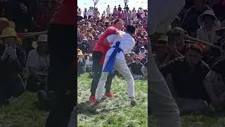 Strong Tough Girl vs Tall Boy Freestyle Traditional Mixed Wrestling Match Kushti