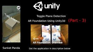 Stop Plane Detection in AR Foundation Using Unity3d || Toggle Plane Detection