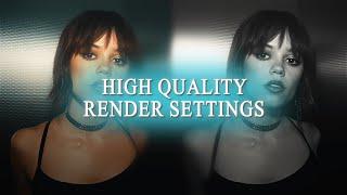 HIGH QUALITY RENDER TUTORIAL - AFTER EFFECTS