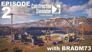 CONSTRUCTION SIMULATOR (2022) - STADIUM EXPANSION DLC - Ep# 2:  Pedestrian Bridge: Part 2