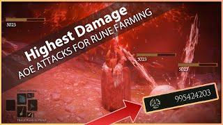 Elden Ring Rune Farm HIGHEST DAMAGE AoE Weapons, Ashes of War & Spells