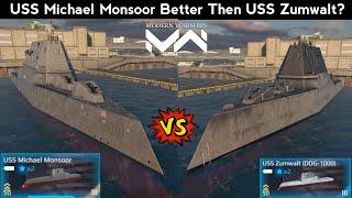 USS Michael Monsoor VS USS Zumwalt | Modern Warships