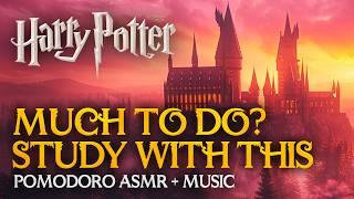 6h Harry Potter Pomodoro: Intense Study Session  Hogwarts ASMR Sounds to Focus & Concentrate