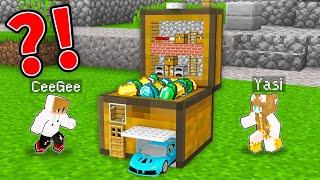 CeeGee and Yasi Built the BEST HOUSE INSIDE A CHEST in Minecraft (Tagalog)