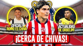 CHIVAS! LUIS ROMO OFICIAL! LUKA ROMERO CERCA DE CHIVAS ¿ACTUALIDAD ORBELIN PINEDA?