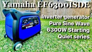 Yamaha EF6300ISDE 5500W/6300W 120/240V Electric Start Gas Inverter Generator With CO Sensor