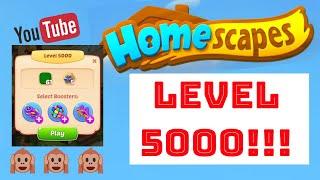 Homescapes Hard Level | HOMESCAPES online game | Level 5000 | House Tour | Best mobile game