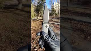  Telegram: knife_dp. Flytanium Arcade Shark-Lock Gray w/ Green Micarta (3.2" Black DLC CPM S35VN)