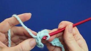 Как вязать соединительный столбик. Уроки вязания крючком  Урок 7  How to knit the connecting column