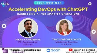 Webinar: Accelerating DevOps with ChatGPT: Harnessing AI for Smarter Operations| March 23rd