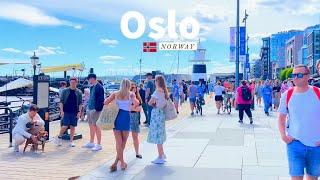 Oslo, Norway - Summer Walk 2022 - 4K/60fps HDR - Walking Tour