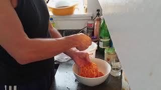 Красная Икра - Очистка от плёнки / Salmon caviar cleaning