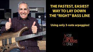 The fastest, easiest way to play a good bass line!