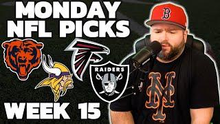 NFL MNF Picks Week 15 - Monday Bets With Kyle Kirms