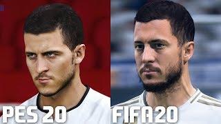 FIFA 20 vs PES 2020 - Real Madrid Player Faces Comparison