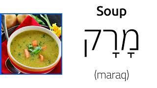 Hebrew Words about Food
