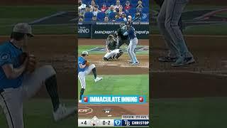 9 pitches. 3 strikeouts. Cal Quantrill made it look easy 