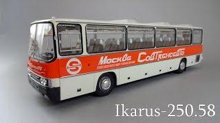 Ikarus-250.58 Intourist и Совтрансавто - масштабная модель автобуса |ClassicBus 1:43| видео обзор