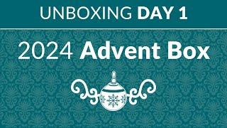 Unboxing Day 1 of the 2024 Sallie Tomato Advent Box!