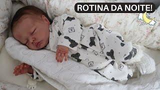 ROTINA DA NOITE COM A BEBÊ REBORN ALICE!