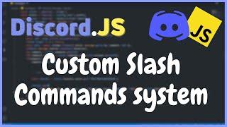 Custom Slash Commands System with Database | DiscordJS V13 Tutorials