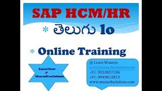 Sap HCM ఆన్‌లైన్ తెలుగు ట్రైనింగ్ | Sap HCM Online Telugu training call@+91-9533837156 #leninwanton