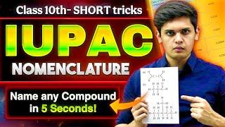 IUPAC - Nomenclature of any Compound in 5 Seconds | Short Tricks for Class 10th | Prashant Kirad