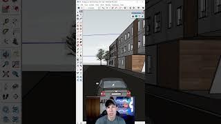 Creating a Camera Tracking Animation in SketchUp! #shorts