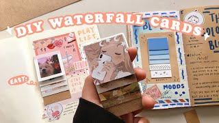 how to make waterfall cards  an EASY diy tutorial // super aesthetic 