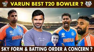 Varun Best T20 Bowler? SKY Form & Batting Order A Concern ? | Cric It with badri