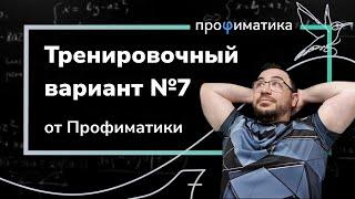 Тренировочный вариант 7 от Профиматики. Разбор