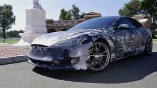 Veterans Day Video with Tesla's Custom Model S TeslaVets Project