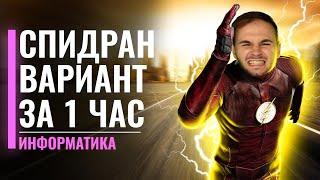 СПИДРАН ЕГЭ! Вариант за час! | ЕГЭ по Информатике | Артем FLASH