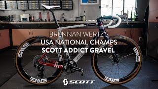 Building Brennan Wertz’s National Champs bike for Sea Otter | SCOTT Addict Gravel