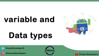 Variable and data types in Kotlin || Difference between var and val || kotlin tutorial series #5