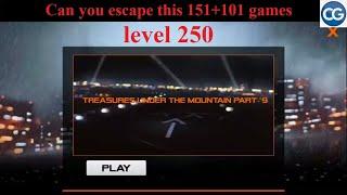 Can you escape this 151+101 games level 250 - TREASURE UNDER THE MOUNTAIN PART 9 - Complete Game