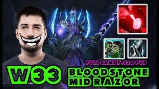 w33 bloodstone mid razor 7.32d pub dota 2 META driftwood