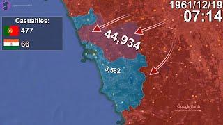 The Indian Invasion/Liberation of Goa in 1 minute using Google Earth