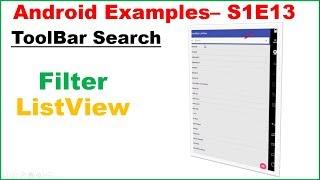 Android S1E13 : Material ToolBar SearchBar - Filter ListView