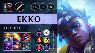 Ekko Mid vs Sylas: Triple Kill, Legendary - KR Master Patch 14.23