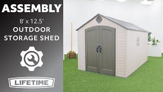 Lifetime 8' x 12.5' Outdoor Storage Shed | Lifetime Assembly