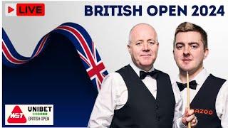 LIVE:Ross Muir vs John Higgins BRITSH OPEN SNOOKER CHAMPIONSHIP 2024 score board