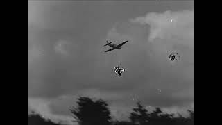 View from US lines as P-47 Thunderbolts attack German positions in France in September 1944