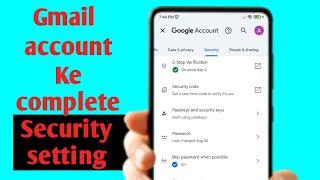 Gmail account ke security setting | Gmail id Ke 2-step verification | Gmail id Ko secure kese kare