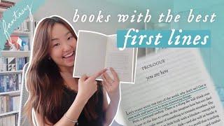 convincing you to read books based on their first lines!  (fantasy edition)